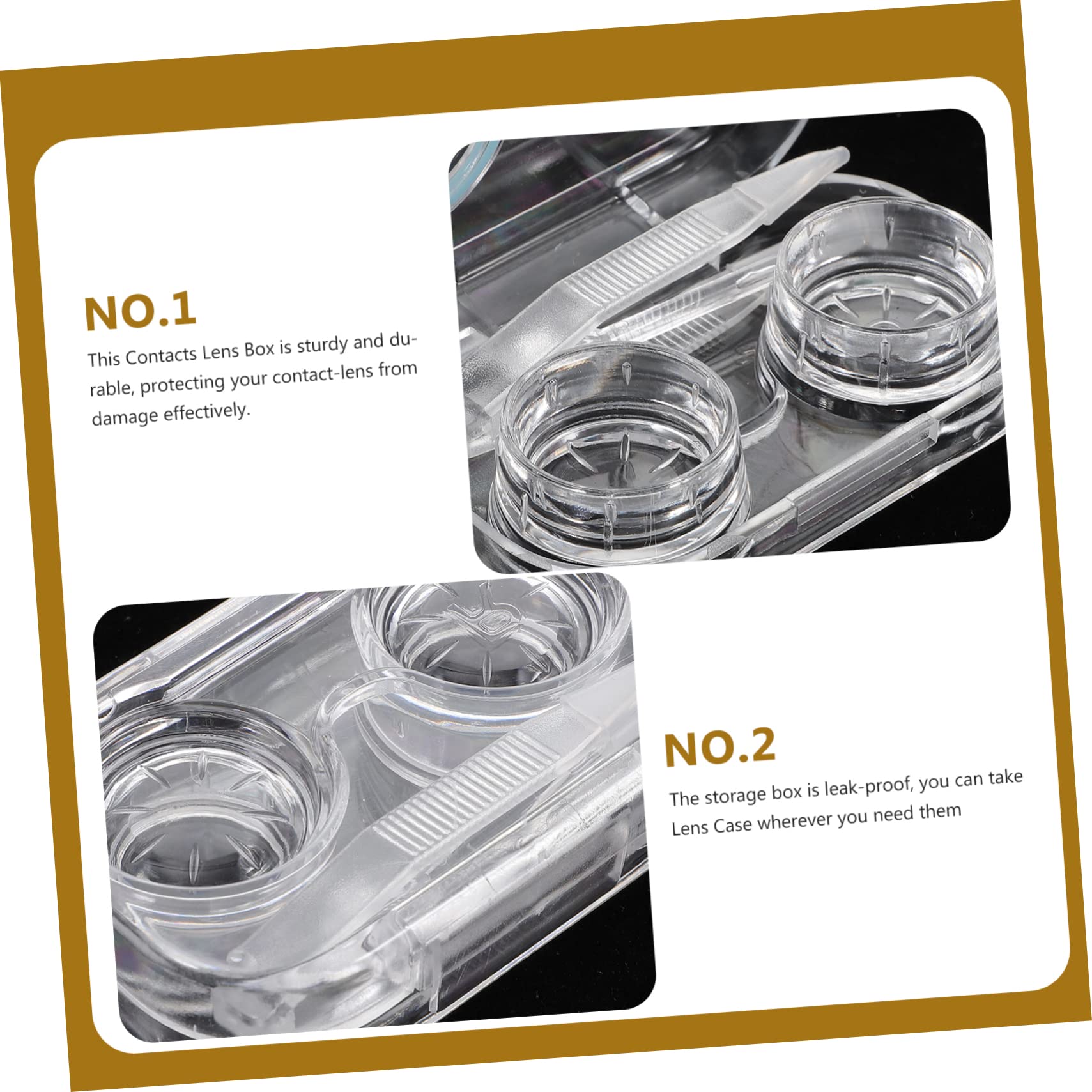 Healeved 4 Set Di Custodia Per Lenti A Contatto Custodia Per Lenti Cosmetiche Per Una Conservazione Sicura Dimensioni Da Viaggio Chiusura Ermetica Per Gli Spostamenti 4 Pezzi*4