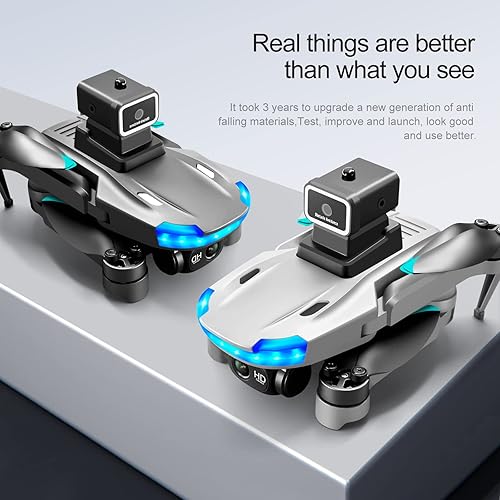 Miniatura 6 de s138 Drones con cámara para adultos 4k Anillo volador de largo alcance Cámara de seguridad Drone RC Avión Juguetes Dronar (negro)