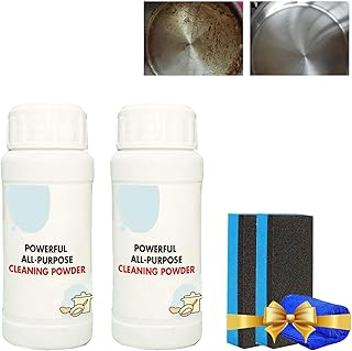 HONGJIANV Pousbo Powerful Kitchen All-Purpose Powder Cleaner, Powerful All Purpose Cleaning Powder, Foam Rust Remover Kitchen All-Purpose Cleaning Powder, Multi-Purpose Powder Cleaner (110g,2pcs)