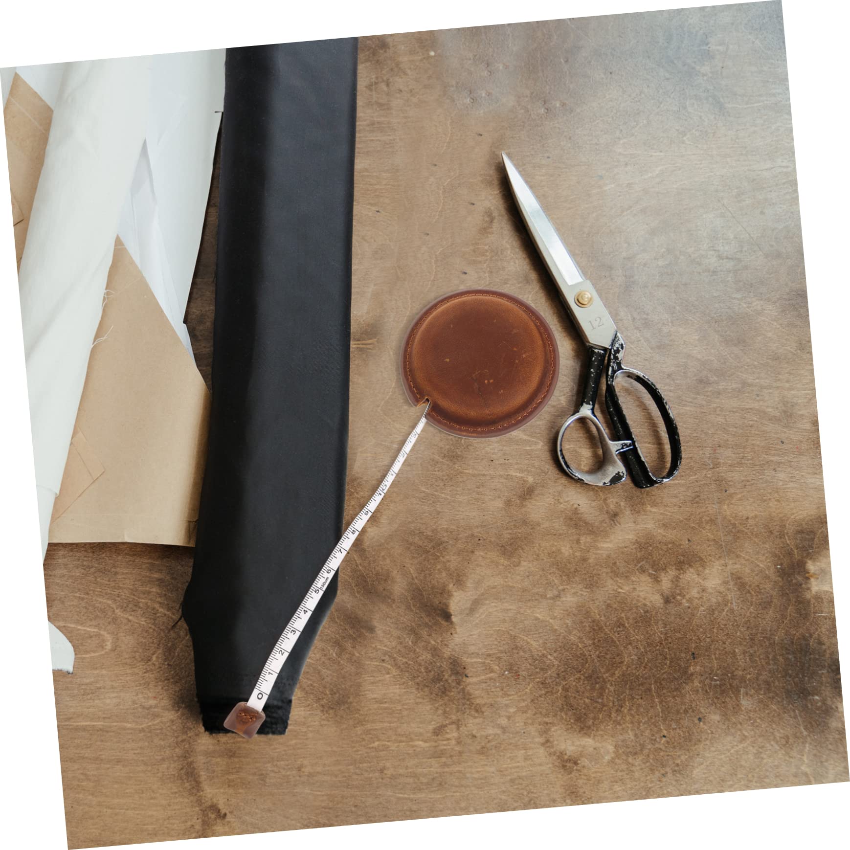 HOMSFOU Multipurpose Tape Measure for Body and Clothing Vintage Design Convenient Portable Measuring Tool Lightweight and Durable for Sewing and Crafting Dark