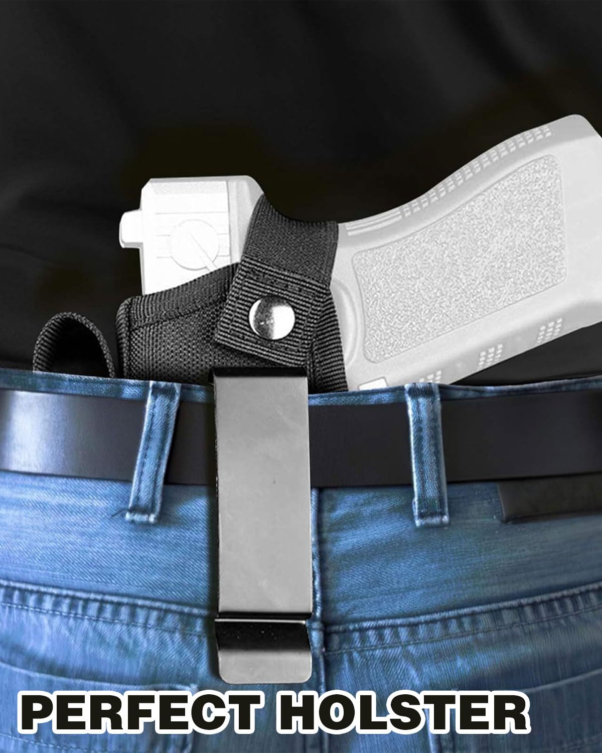 Fondine,Universal Fondine,1 pcs Fondina da cintura per pistola,Fondina per Pistola Nascosta,Borsa Tattica per Pistola in Vita,per trasportare tutte le pistole simili