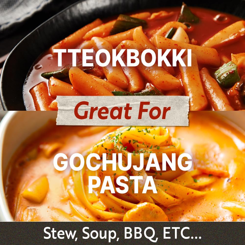 Gochujang – Premium Korean Red Chili Paste [ Medium | 1.1 lb (500g) ] – 0 Fat/ 0 Cholesterol / (40 Calories/Serving) | Spicy & Sweet Savory Fermented Sauce | Great for Bibimbap, Marinades, Stews & BBQ - O’food thumbnail 8