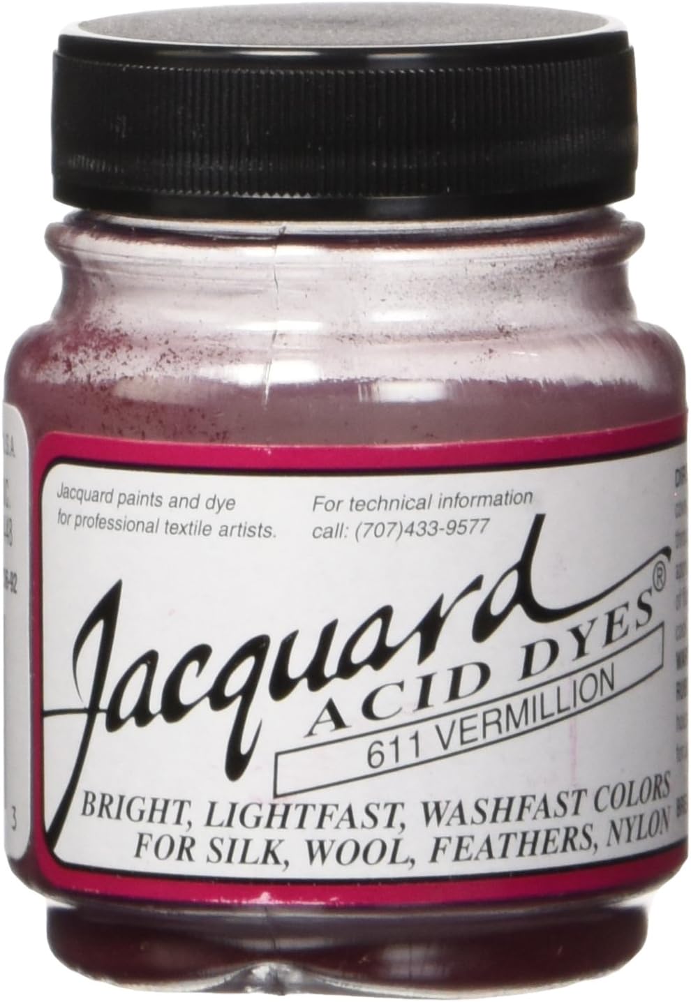 Jacquard Products Acid Dye, 0.5 Ounce (Pack of 1), Vermillion