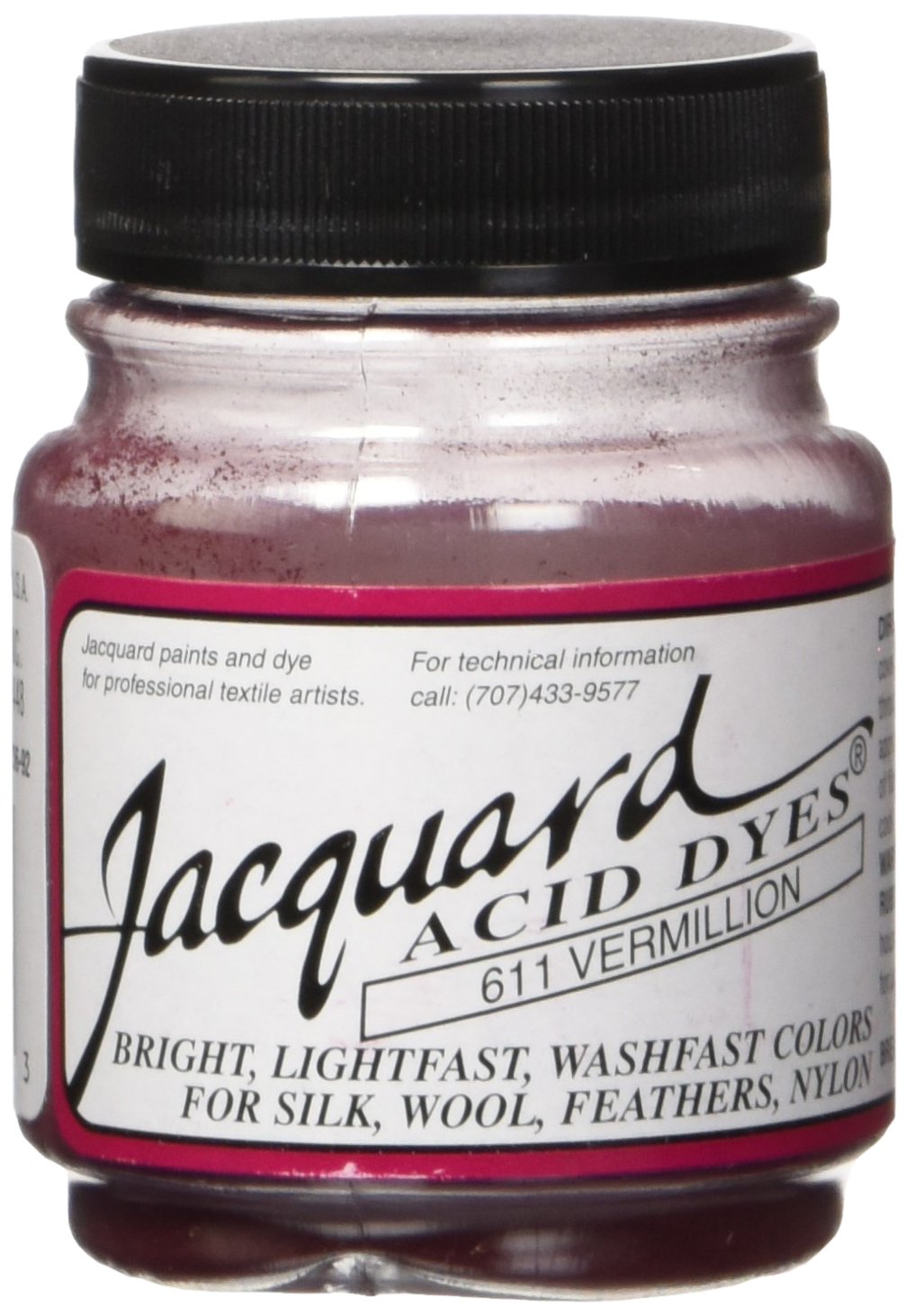 Jacquard Products Vermillion-Jacquard Acid Dyes, Acrylic, Multicolour