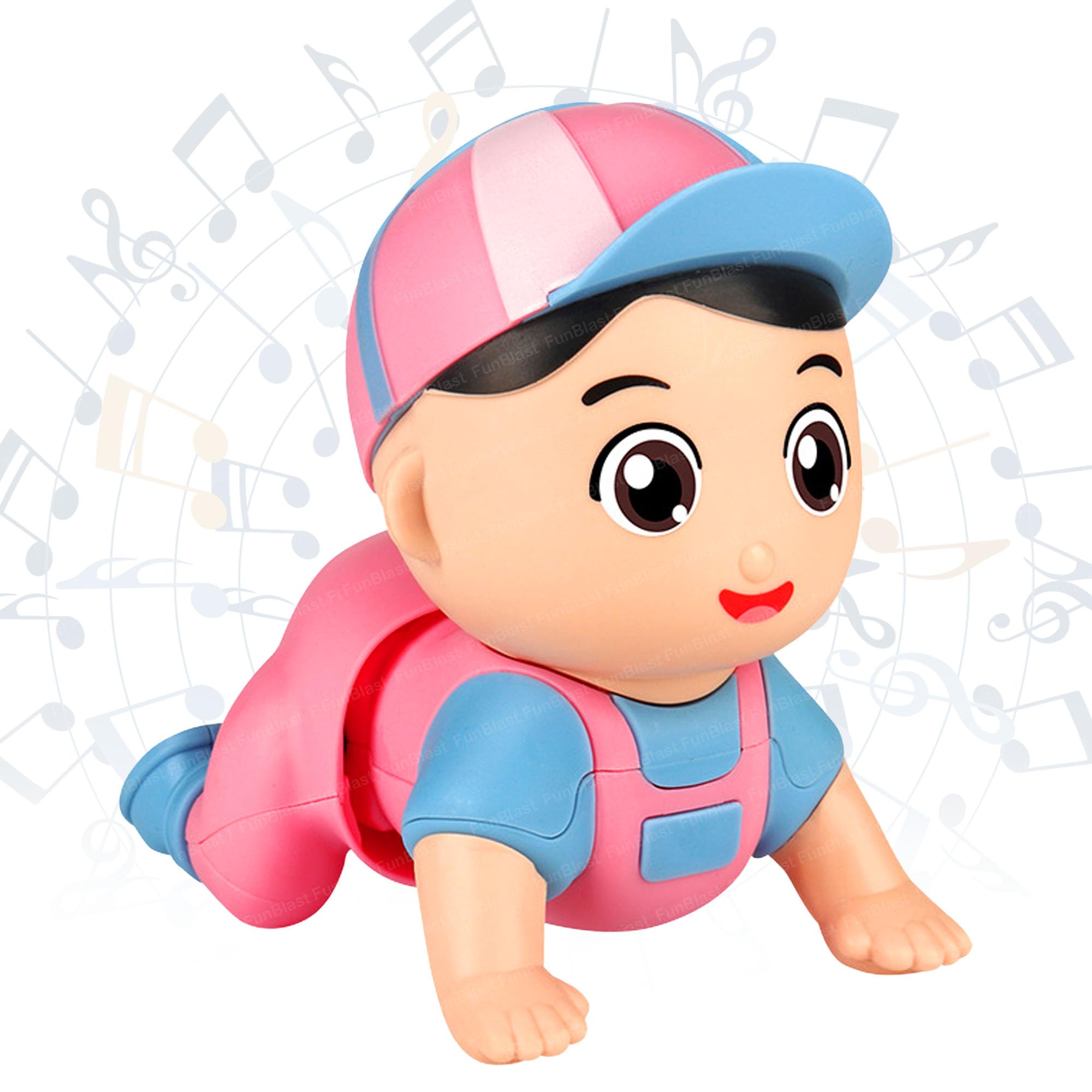 FunBlast Cute Crawling Baby Toy - Electric Mini Climb Toy Doll, Toys for Babies, Crawling Baby Toy with Musical Sound, Sound Toys for Kids, Boys, Girls (Pink) (B0CJM8G3QH) Amazon Price History, Amazon Price Tracker