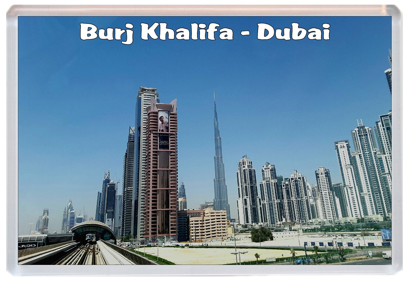 Baked Bean Store Burj Khalifa - Dubai - Uae/United Arab Emirates - Jumbo Fridge Magnet Souvenir Bbsm37