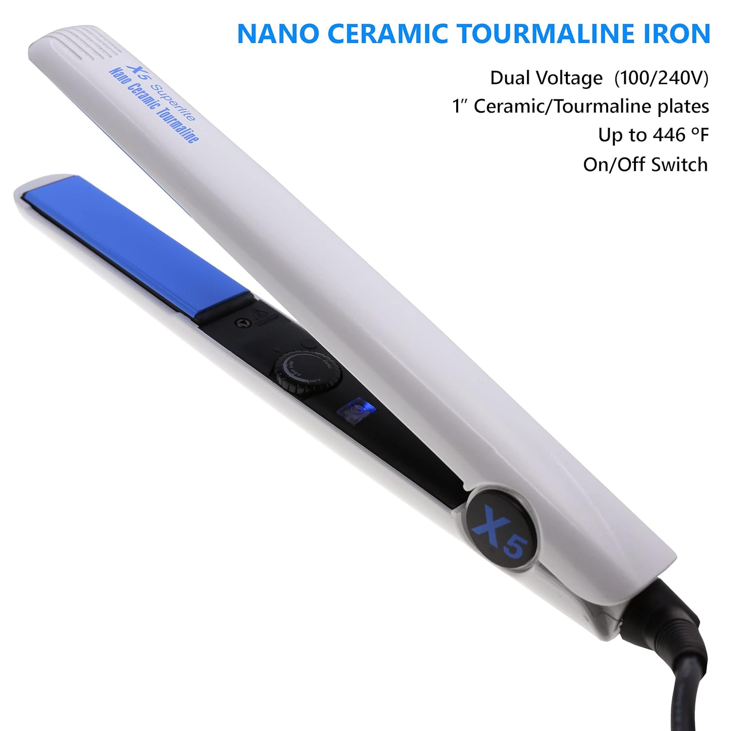 1" Ceramic/Ionic Floating Plates Flat Iron