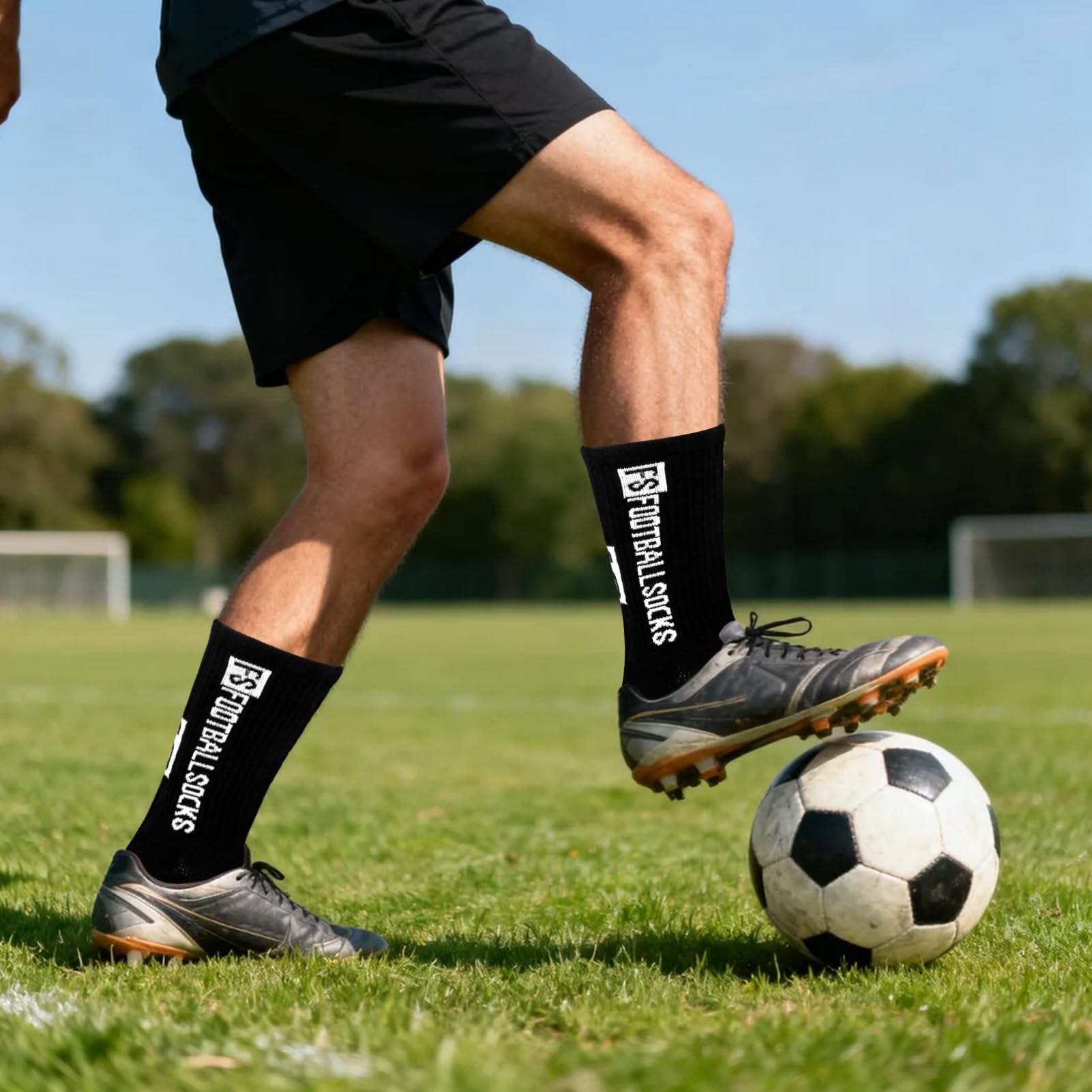 Fußball Socken für Kinder Sportsocken Anti Rutsch Grip Socken Fussball 31-39 Rutschfeste Fußballsocken Fußball Zubehör Football Socks für Fussball Basketball Laufen
