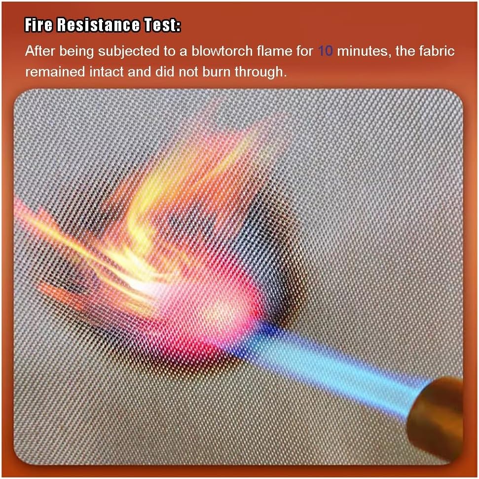 Fireproof Insulation Blanket for Welding, Heat Resistant up to 1700℃, Emergency Fire Mat for Industrial, Camping, and Grill Safety