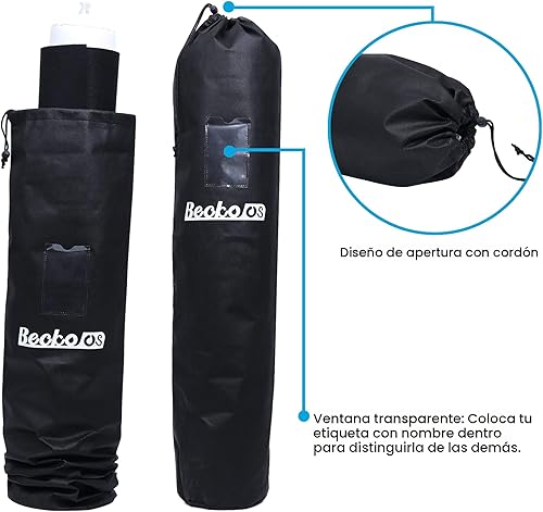 Vista 6 de Becko US Tapete enrollable para rompecabezas con bolsa de almacenamiento con cordón, tapete enrollable de fieltro para un fácil transporte
