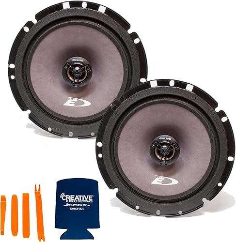 Miniatura 2 de Alpine 2 pares de altavoces coaxiales SXE-1726S de 6.5"
