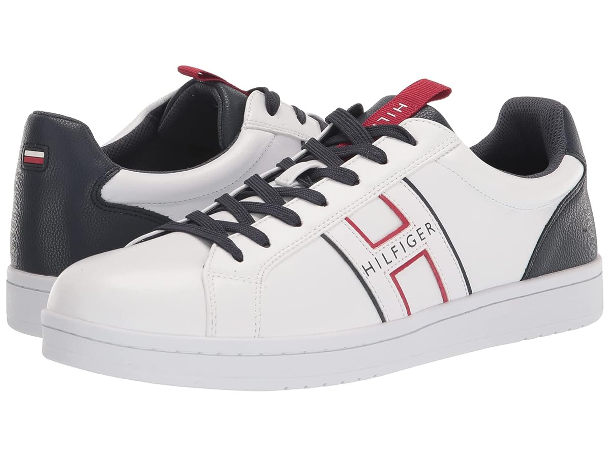 Amazon.co.jp: Tommy Hilfiger Men's LEWLY Sneaker, White, 10