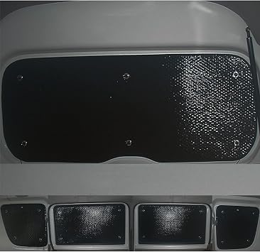 Zenpo Vehicle-Specific Sunshade for Suzuki Every/Ebrii/Ebrii DA17 High Roof, 5-Panel Set for Rear and Rear Side, Sun Protection, Overnight in Car, Camping