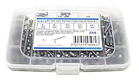 Vista 73 de iexcell 25 piezas M4 x 60/65/70/75/3.150 in paso de rosca 0.028 in acero inoxidable 304 cabeza hexagonal Tornillos Tornillos surtido Kit