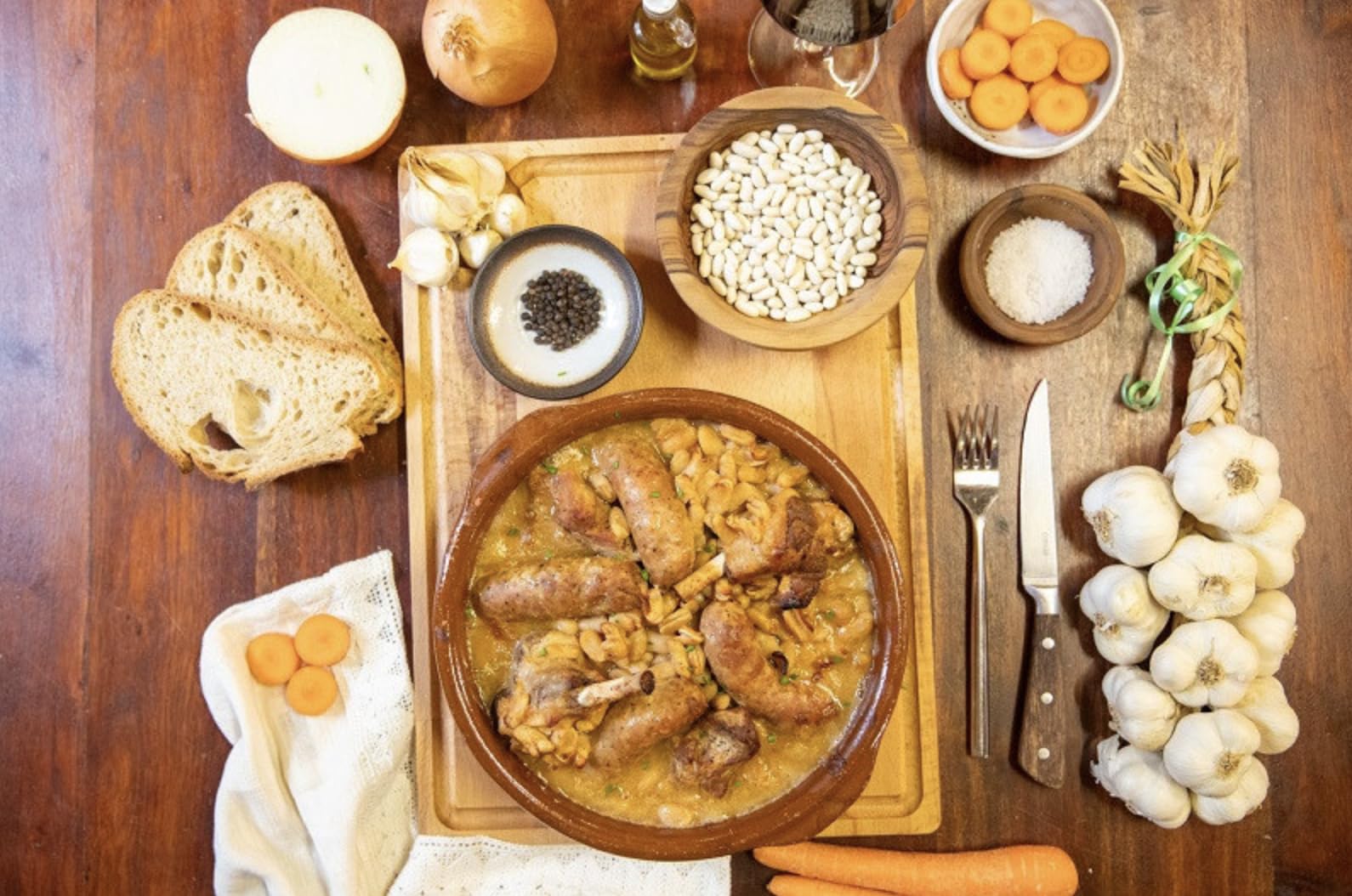 Cassoulet au Confit de Canard - 2 boites de 840gr - lot de 2 - conserverie Micouleau - Artisanal - plats cuisiné - confit du sud-ouest - Produit de qualité - sans colorant - sans conservateur