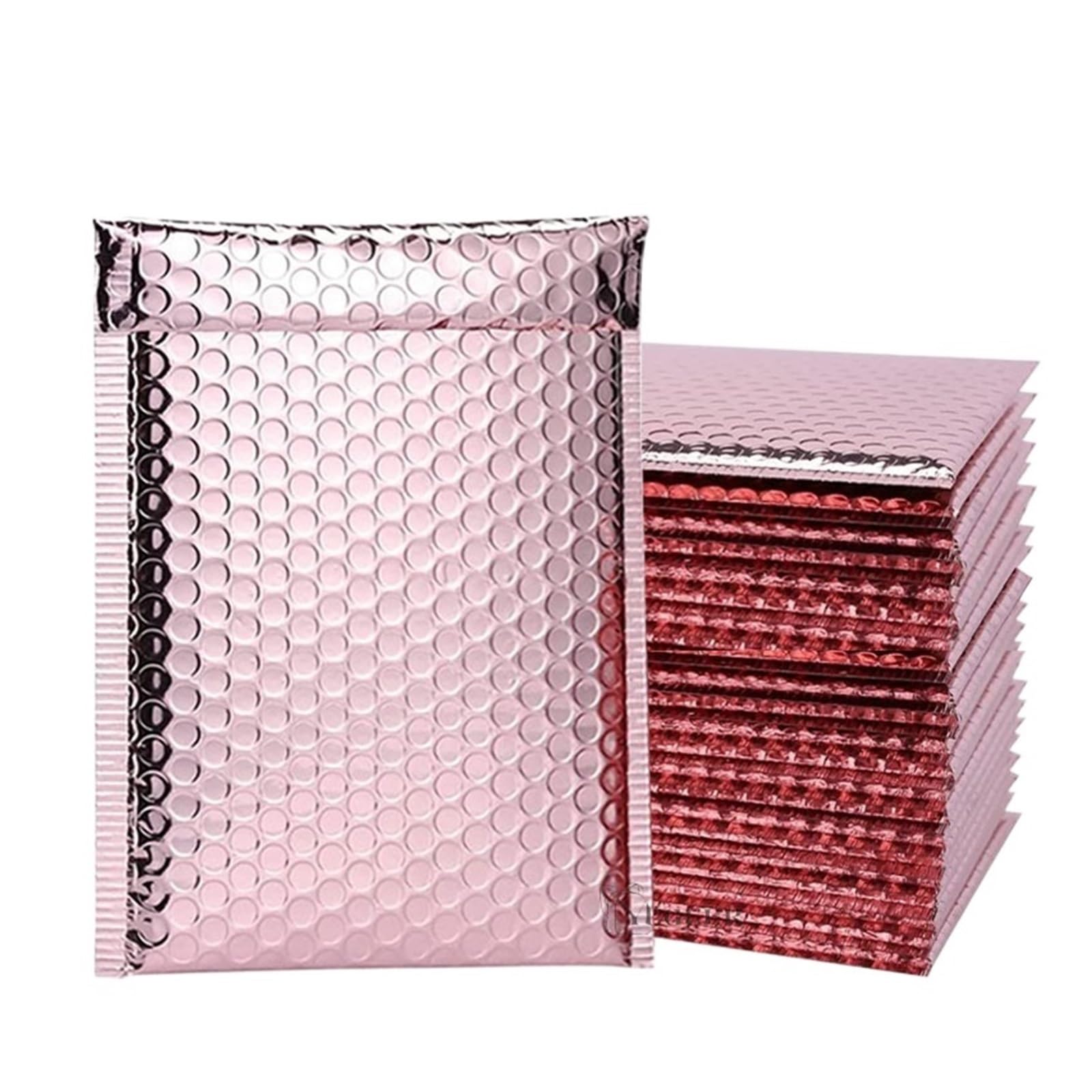 Luftpolsterumschläge, Verpackungsbeutel, Luftpolsterfolie, Roségold, Luftpolsterumschlag, Schaumstofffolie, Versandtasche, wasserdichte Luftpolsterumschläge for Geschenkverpackungen, 50 Stück Verpacku