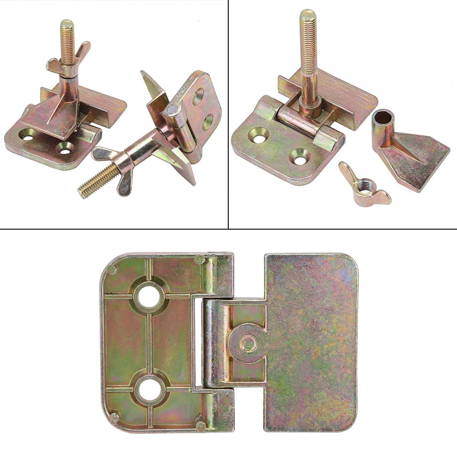 Hinge Clamp, 2 pcs/set Silk Screen Printing Metal Frame Hinge Clamp Screen Printing Press DIY Hobby Tool - Image 5