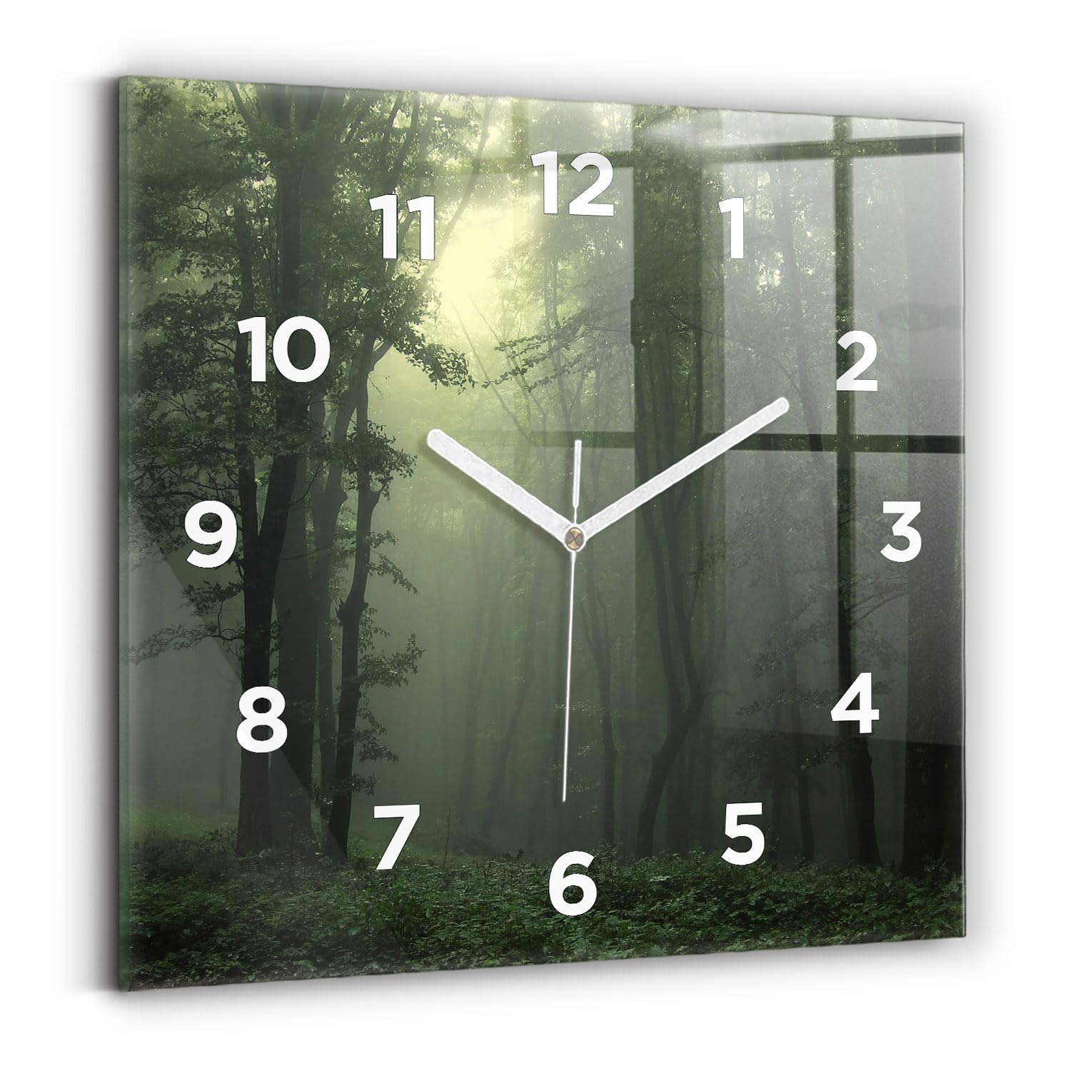 Horloge murale de qualité supérieure Wallfluent moderne design carré