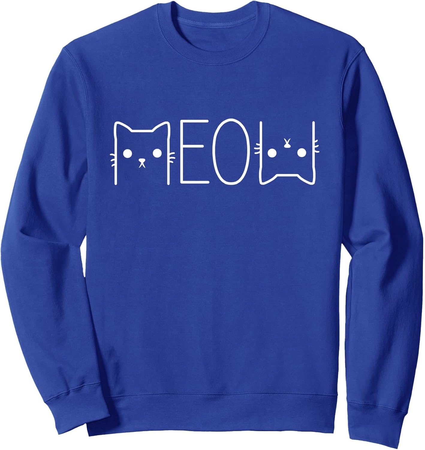 Funny Meow Graphic merch Casual Cat Lover Cute Cat meme Sweatshirt