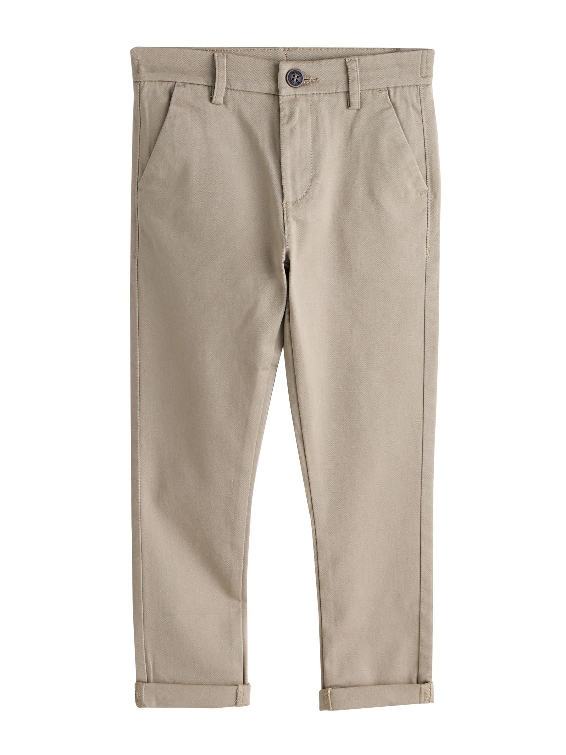 NEXT Ragazzo Confezione da 2 Pantaloni Chino Elasticizzati con vestibilità Skinny