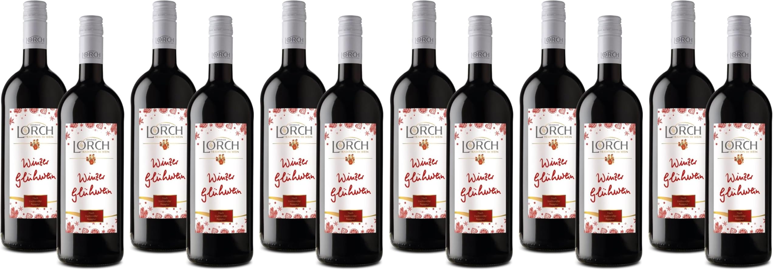 Lorch Winzerglühwein Rot 1,0 L (6 x 1,0 L) (Packung mit 2)