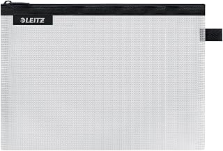 Leitz, Saszetka Podróżna Leitz WOW, Wodoodporna, Przezroczysta, Umożliwia Podgląd Zawartości, Rozmiar M (A5), Kolekcja WOW, Kolor Czarny, 40250095