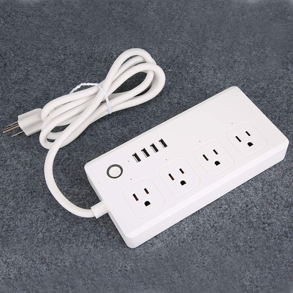 US 120V Smart Plug Compatible with Alexa and Home IFTTT Outlet Power Strip with 4 USB Support App — view 7