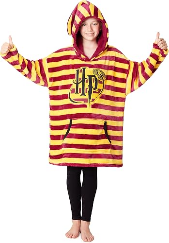 Harry Potter Blanket Hoodie for Kids, Teens, Fleece Oversized Wearable Hooded Bl