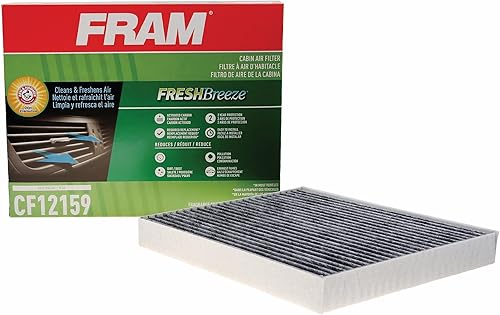 FRAM Fresh Breeze - Filtro de aire de cabina de repuesto para compartimento del pasajero del coche con Arm & Hammer Baking Soda, fácil instalación,