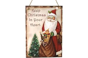 Festive Wooden Sign: Christmas Eve Countdown