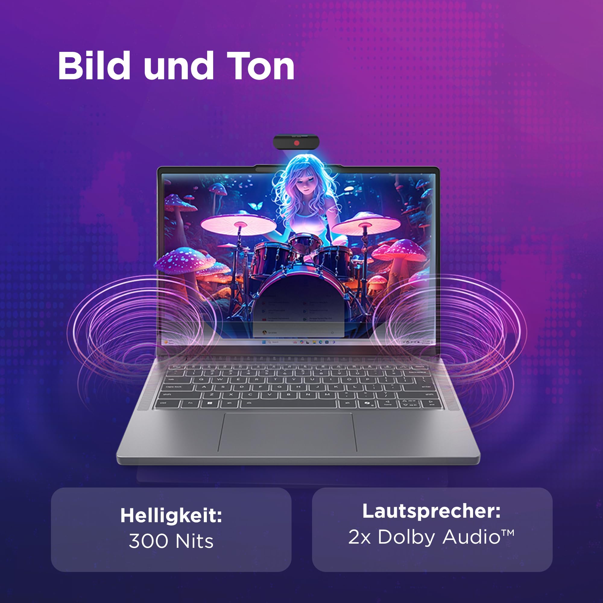 Lenovo IdeaPad Slim 3i Laptop 14" WUXGA Intel Core i5 13420H 16GB RAM 512GB SSD Win11 Luna Grau