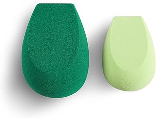 EcoTools Ecofoam Perfect Blender Duo Sponge, Beauty Sponges For Flawless Foundation Coverage, Eco-Friendly Makeup Sponges, Best For Liquid & Cream Makeup Products, Cruelty-Free & Vegan, 2 Piece Set