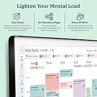 Vista 7 de Skylight Calendar Max: 27-Inch Smart Digital Calendar & Chore Chart, Family Organizer with Interactive Touchscreen Display – Wall Mountable in