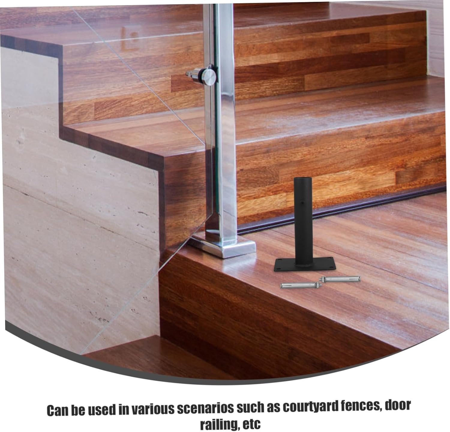 2pcs Heavy Duty Garden Fence Panel Base Mount for Easy Installation Supporter for Fencing and Sleek Design for Outdoor Use