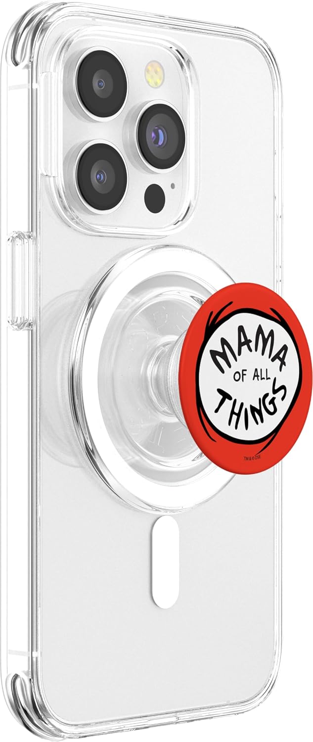 Dr. Seuss Mama of all Things Emblem PopSockets MagSafe PopGrip for iPhone