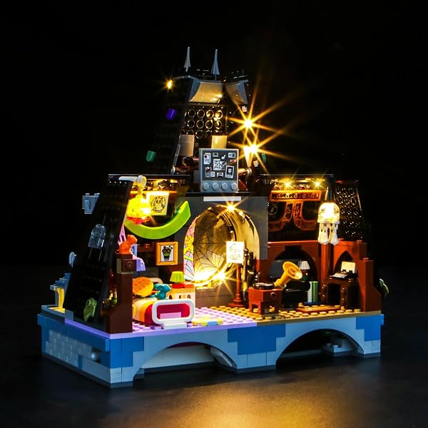 Kit d'éclairage LED compatible avec Lego 76781 Wednesday & Enid's Dorm Room, BrickBling, Diode électroluminescente, Accessoire de décoration pour Lego, Kit d'éclairage - 2