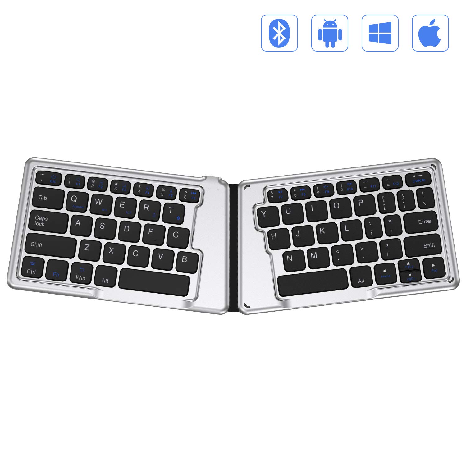 Buy Folding Bluetooth Keyboard, Jelly Comb Ultra Slim Ergonomic