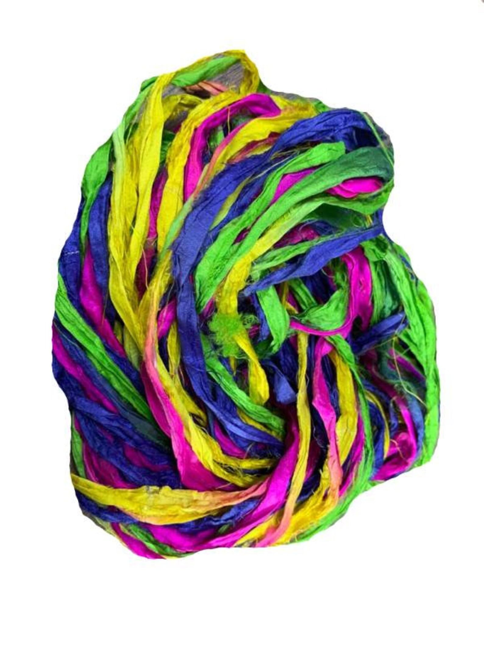 Single Yarn Ribbon Silk Ribbon Yarn