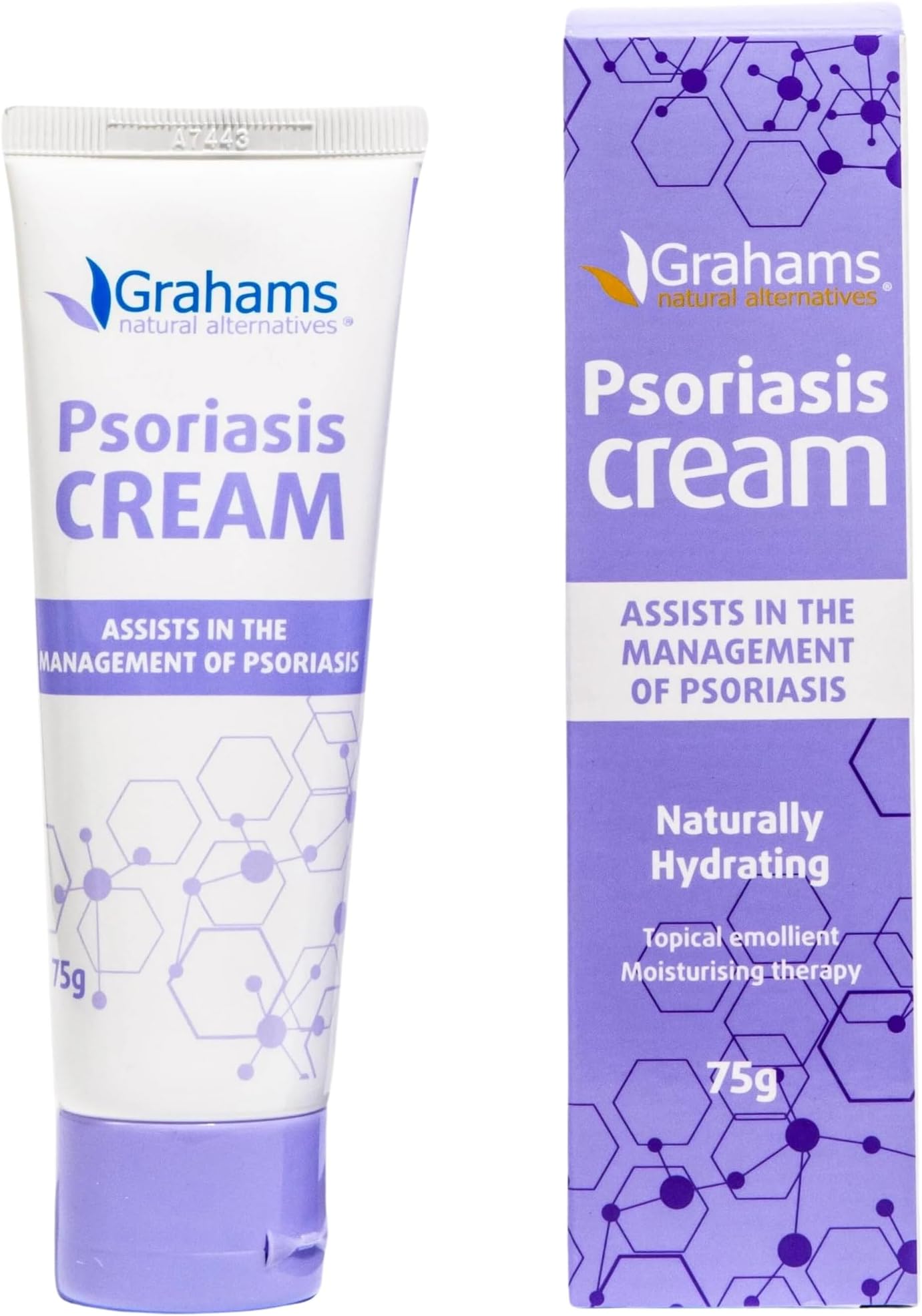 Grahams Natural Psoriasis Cream | Assists In The Managemnet Of Psoriasis | Non Sterile Topical Emollient | Moisturing Therapy | Low Irritant | Fragrance Free | 75 Gms