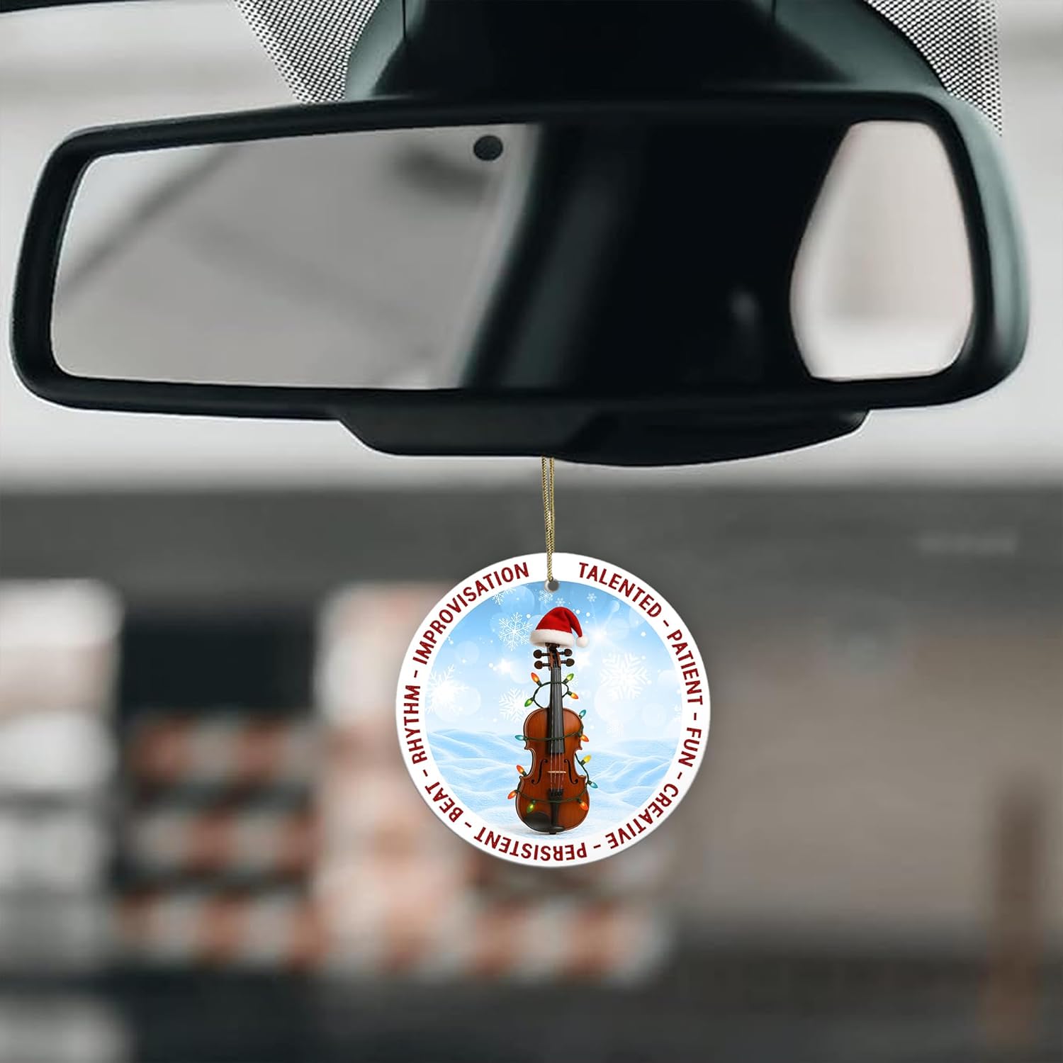 2025 Christmas Ornament – Violin Ornament, Classical Music Holiday Tree Decoration, Elegant Instrument Keepsake Gift - Image 3