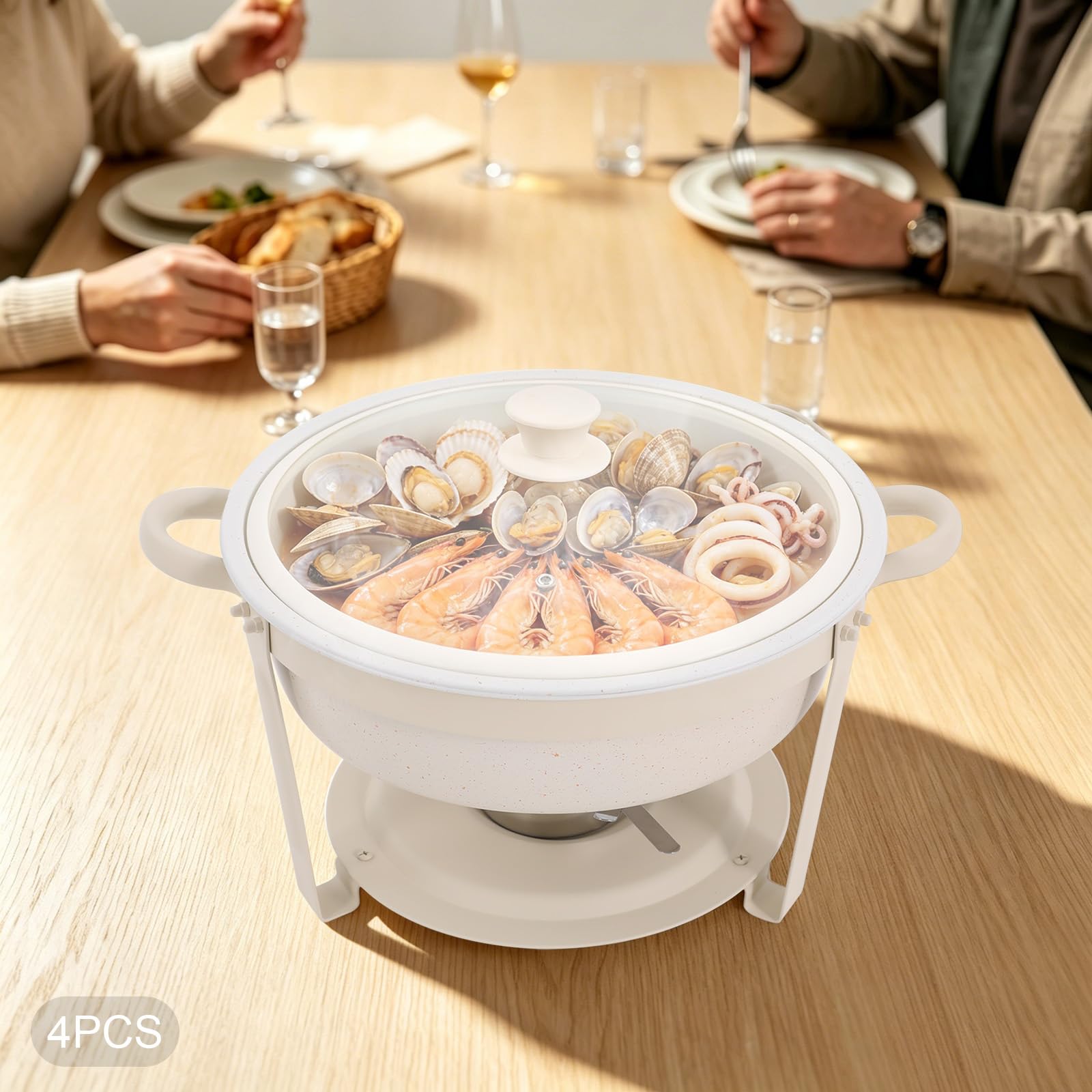 Chafing Dish zestaw 4 szt. 9QT pojemnik utrzymujący ciepło