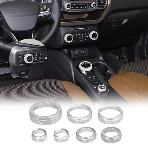 Accesorios deportivos para Ford Bronco Sport 2021 2022 2023 2024 Aire acondicionado CA Interruptor de faros delanteros 4WD tracción en las ruedas,