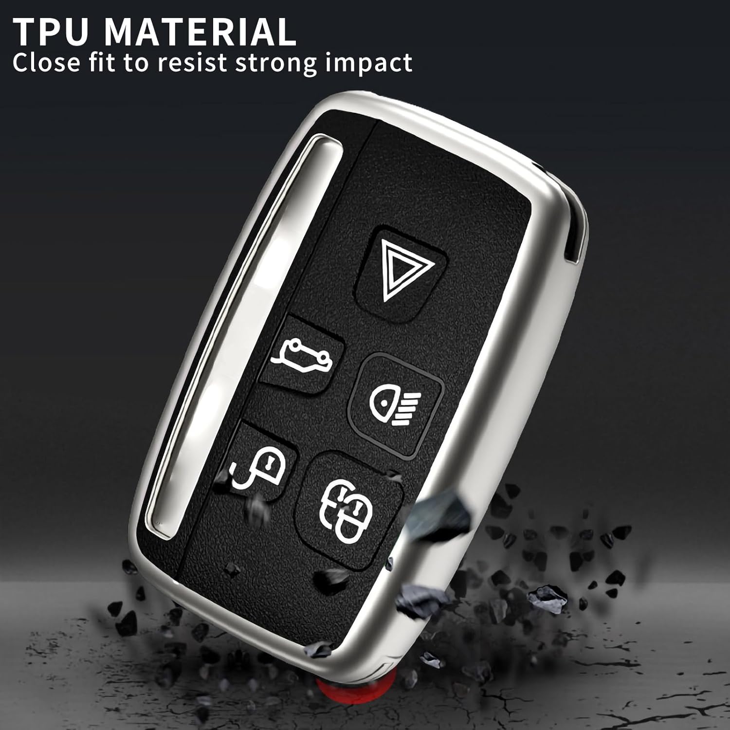 for Key Fob Cover, Key Fob Full Protection Case is Premium Soft TPU (a-black02)