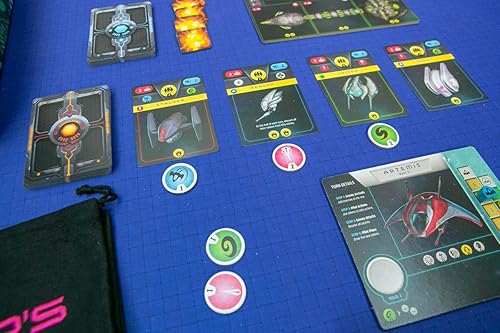 Miniatura 10 de Renegade Game Studios Warp's Edge | Un juego de construcción de bolsas en solitario de combate espacial épico para mayores de 10 años, negro