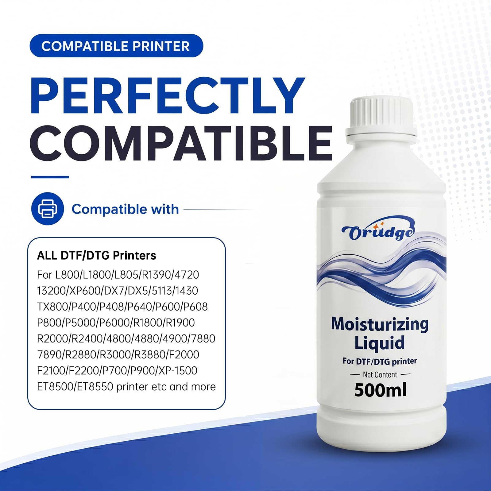 DTF Druckkopfreiniger 100ml für DTF & DTG Druckkopf Feuchtigkeitsspender | DTF & DTG Feuchthaltemittel kompatibel mit DTF Moisturizing Solution Epson XP15000 ET8550 L1800 XP600