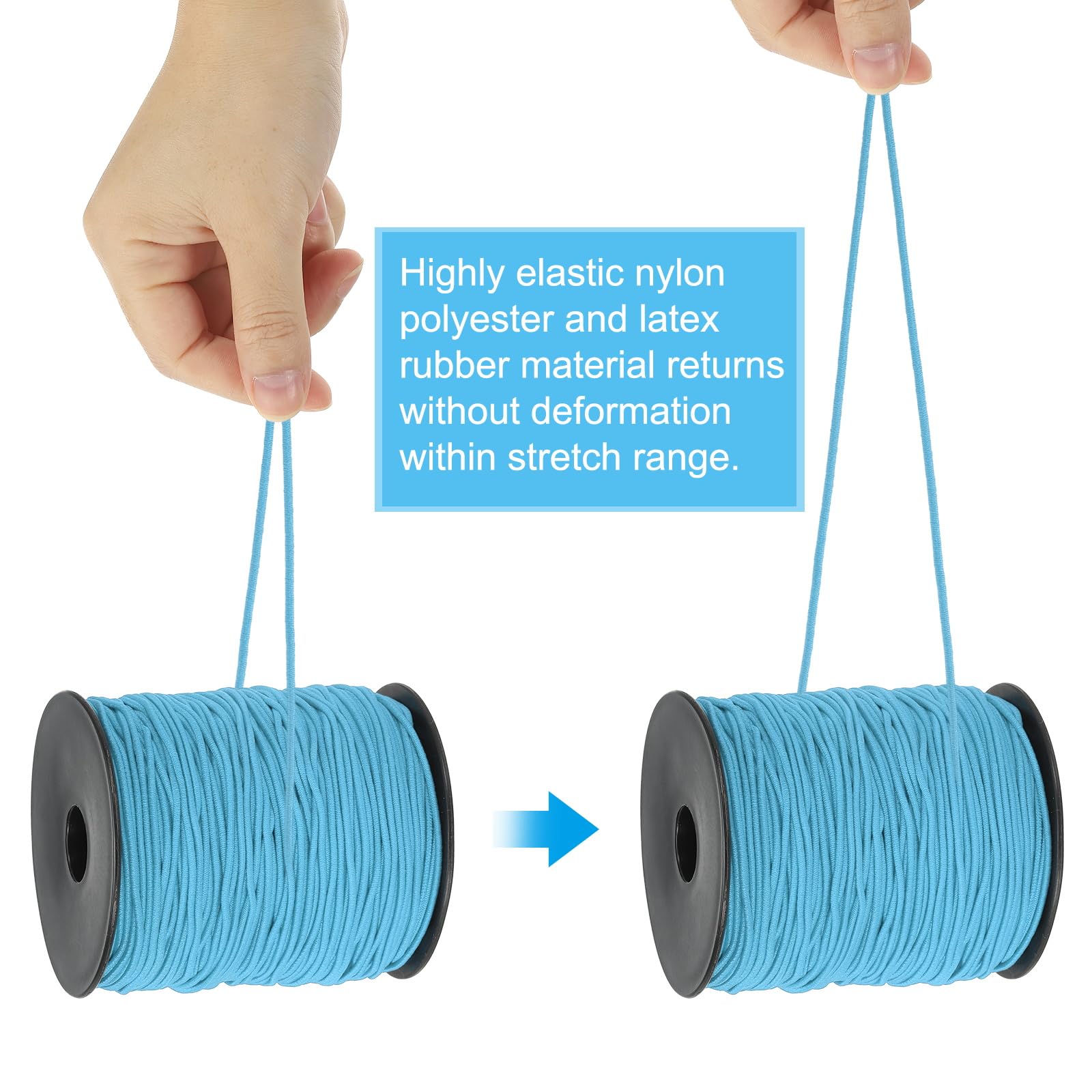 PATIKIL Stretchy String for Bracelets 109 Yards / 100m, 1.5mm Elastic Cord for Jewelry Making Necklaces - Image 3
