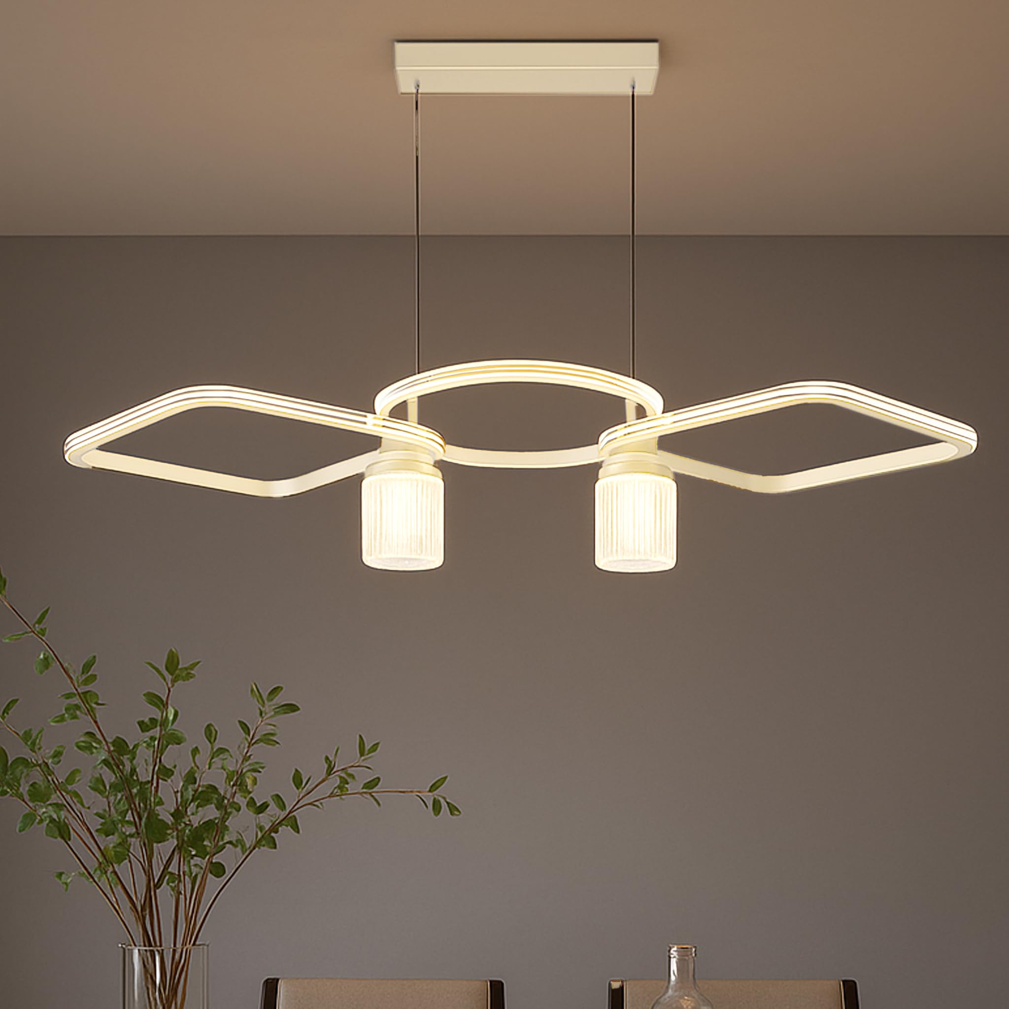 Black Pendant Lights - Classic Hanging Lights Set -10