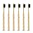 Virgin Forest Bamboo Toothbrush, Vegan Natural ECO Friendly Wood Toothbrushes, Biodegradable Organic Charcoal Tooth Brush, Pack of 6