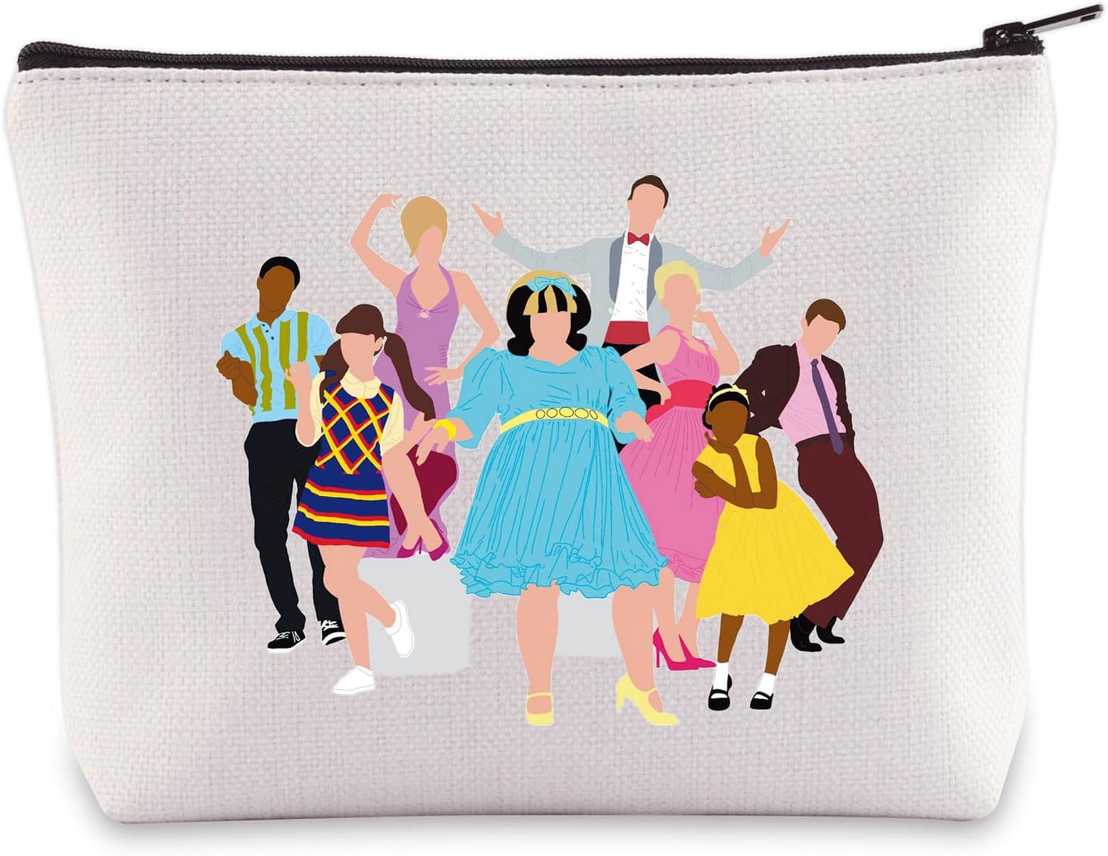 WZMPA Hairspray Musical Cosmetic Bag Tracy Fans Gift Hairspray Character Makeup Zipper Pouch Bag Broadway Hairspray Merch, Hairspray Musical, Cosmetic Bag