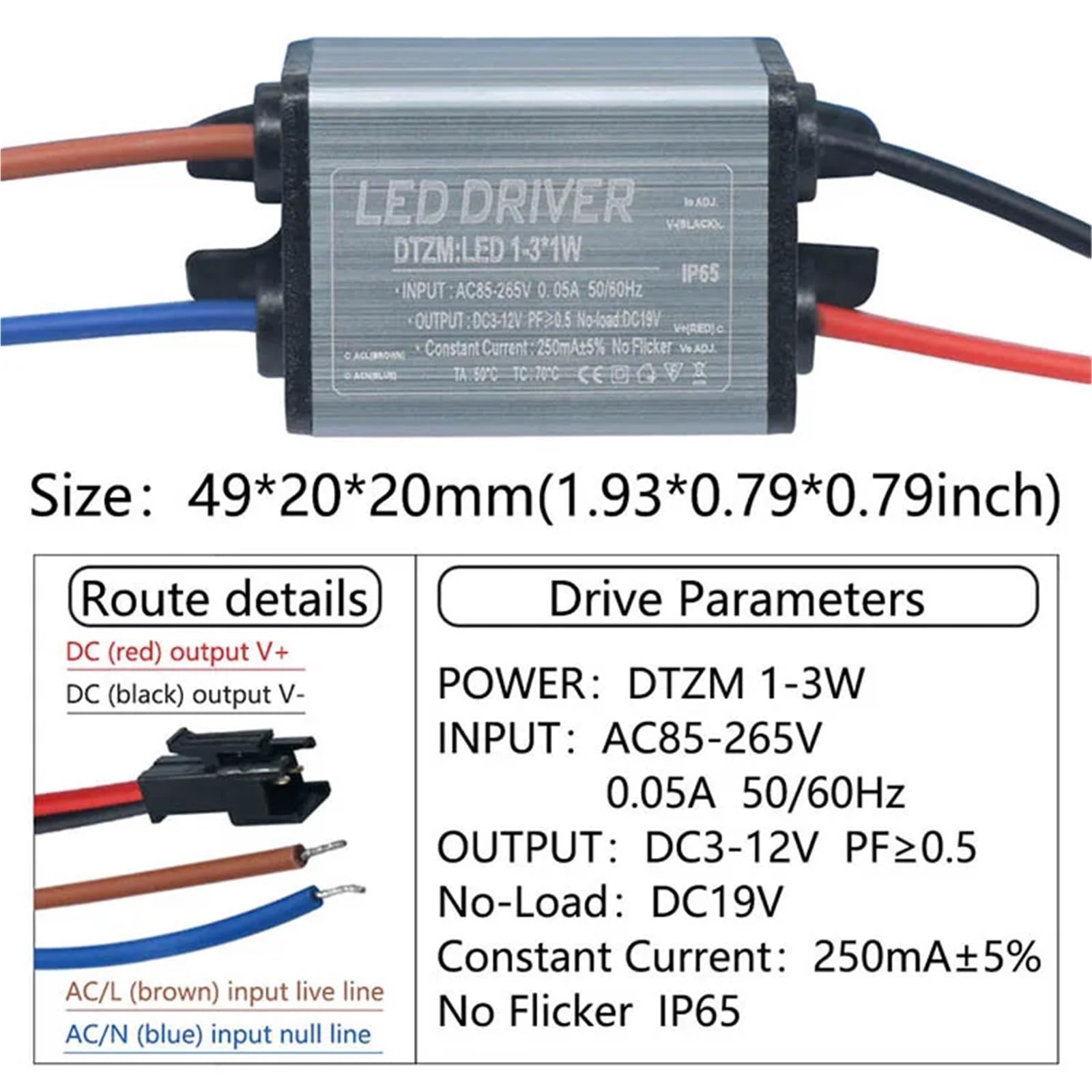 Driver LED 5 Pezzi 1-3W 4-7W 8-12W 12-18W 18-24W 24 - Foto 4